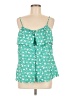 Attention 100% Polyester Green Sleeveless Blouse Size M - photo 1