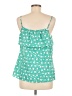 Attention 100% Polyester Green Sleeveless Blouse Size M - photo 2