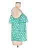 Attention 100% Polyester Green Sleeveless Blouse Size M - photo 4