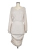 Shein 100% Polyester Gray Casual Dress Size 8 - 10 - photo 1
