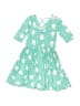 Dot Dot Smile Hearts Teal Dress Size 7 - photo 2