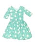 Dot Dot Smile Hearts Teal Dress Size 7 - photo 1