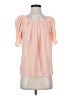 Brenda's 100% Polyester Pink Short Sleeve Blouse Size S - photo 1