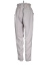 Simplee Solid Gray Casual Pants Size S - photo 2