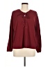 Torrid Burgundy Long Sleeve Blouse Size Med Plus (00) - photo 1