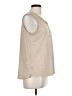 Croft & Barrow Tan Sleeveless Blouse Size L (petite) - photo 4