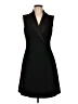 Iris & Ink 100% Polyester Solid Black Cocktail Dress Size 8 - photo 1