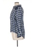 Hannah 100% Viscose Plaid Blue Long Sleeve Button-Down Shirt Size XL (petite) - photo 5