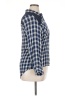 Hannah 100% Viscose Plaid Blue Long Sleeve Button-Down Shirt Size XL (petite) - photo 4