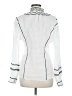 FRAME 100% Viscose Silver White Long Sleeve Blouse Size M - photo 2