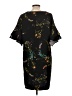 Worthington 100% Polyester Print Black Casual Dress Size L - photo 2