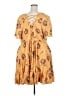 Torrid Paisley Yellow Casual Dress Size 4X Plus (4) - photo 2