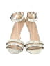 J.Crew Silver White Heels Size 7 1/2 - photo 2