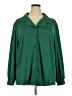 Joanna 100% Polyester Green Long Sleeve Blouse Size 3X (estimated) - photo 1