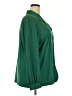 Joanna 100% Polyester Green Long Sleeve Blouse Size 3X (estimated) - photo 4