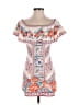 Unbranded Print White Casual Dress Size S - photo 1