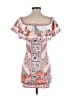 Unbranded Print White Casual Dress Size S - photo 2
