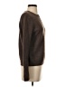 MNG Solid Brown Pullover Sweater Size S - photo 4