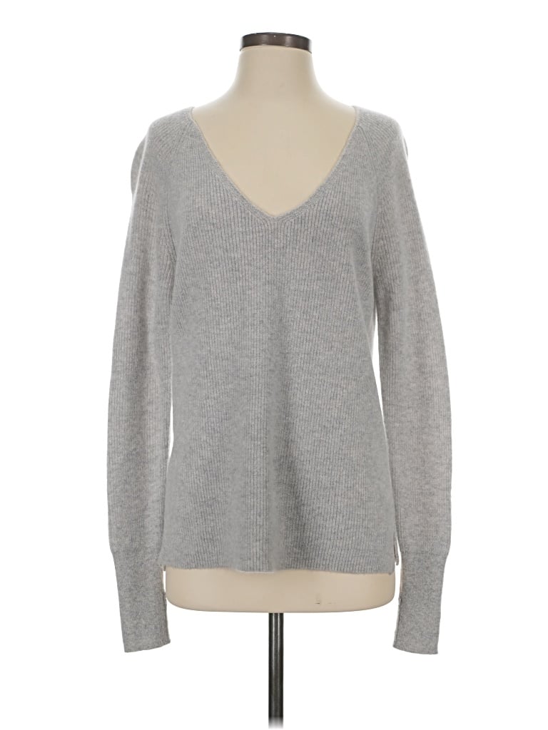 Pre-owned Sundance Cashmere Pullover Sweater In Gray