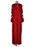 Free People 100% Polyester Red Jumpsuit Size L - photo 2