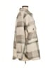Blu Pepper 100% Polyester Plaid Ivory Faux Fur Jacket Size M - photo 4