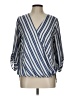 West Kei Blue 3/4 Sleeve Blouse Size L - photo 1