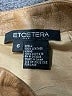 Etcetera 100% Leather Tan Leather Skirt Size 6 - photo 3