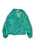 Glamorous 100% Polyester Green Blue Windbreaker Size 0 (petite) - photo 1