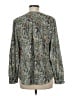 Faded Glory 100% Polyester Paisley Green Long Sleeve Blouse Size M - photo 2