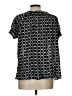 Faded Glory 100% Polyester Black Short Sleeve Blouse Size L - photo 2