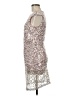 Venus 100% Polyester Animal Print Silver Cocktail Dress Size 6 - photo 5