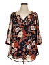 Daniel Rainn 100% Polyester Orange 3/4 Sleeve T-Shirt Size 1X - photo 1