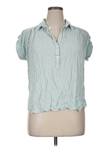 Joan Vass New York Short Sleeve Blouse (view 1)