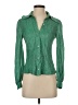 BLOUSE Green Long Sleeve Blouse Size S (estimated) - photo 1