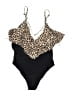 Unbranded Animal Print Black One Piece Swimsuit Size XL - photo 2