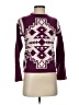Assorted Brands Print Burgundy Turtleneck Sweater Size S - photo 1