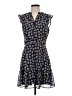 Maison Jules 100% Polyester Print Blue Casual Dress Size 4 - photo 1