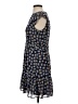 Maison Jules 100% Polyester Print Blue Casual Dress Size 4 - photo 5