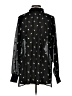 CAbi 100% Polyester Stars Black Long Sleeve Blouse Size XS - photo 2