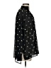 CAbi 100% Polyester Stars Black Long Sleeve Blouse Size XS - photo 4
