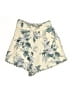 Zimmermann 100% Linen Floral Ivory Shorts Size 4 (0) - photo 1