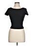 DAZY Black Short Sleeve Top Size L - photo 1