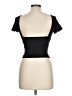 DAZY Black Short Sleeve Top Size L - photo 2