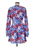 Glamorous 100% Polyester Print Blue Casual Dress Size 6 - photo 2