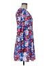 Glamorous 100% Polyester Print Blue Casual Dress Size 6 - photo 4
