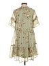 H&M 100% Polyester Green Casual Dress Size 0 - photo 2