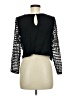 Forever 21 100% Nylon Black Long Sleeve Blouse Size M - photo 2