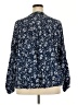 Torrid Floral Blue Long Sleeve Blouse Size 2X Plus (2) - photo 2