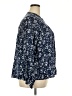 Torrid Floral Blue Long Sleeve Blouse Size 2X Plus (2) - photo 4