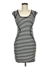 Express Stripes Black Casual Dress Size 6 - photo 1